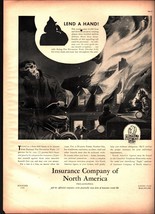 1938 Insurance Company of North America lend a hand Vintage Magazine Print Ad d6 - £20.74 GBP