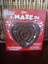 Palmer Chocolate heart Maze Valentine&#39;s Day Card-Brand New-SHIPS N 24 HOURS - $12.75