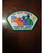 Old Baldy Council Character Counts Friend Of Scouting Boy Scouts Patch - $41.98