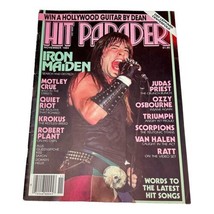 Hit Parader Magazine Iron Maiden Motley Crue Ozzy Def Leppard Center Nov 1984 - $34.64