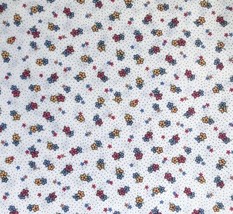 Summertime By Little Quilts Polka Dot Dainty Flower Material Cutter Fabric - £6.99 GBP