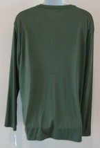 Alfani Size Xxl Ls Knits Stretch Green Long Sleeve V-Neck T-Shirt New Mens Shirt - £46.14 GBP