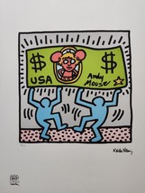 Keith HARING Signed - Dollar - Certificate (Keith Haring Lithograph, Haring Art) - £46.35 GBP