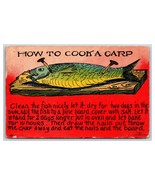 Comic How to Cook a Carp Throw It Out Eat the Board 1910 DB Postcard R22 - £4.19 GBP