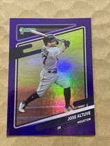 2021 Donruss Purple Foil Jose Altuve #202 Houston Astros - £1.53 GBP