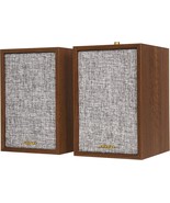 Crosley S200A-Wa 4&quot; Active Powered Bluetooth Stereo Speakers With, Walnut - $159.90 CAD