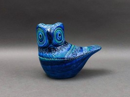 Bitossi Aldo Londi Flavia Montelupo Italy Rimini Blue Owl Bird Pottery S... - £796.42 GBP