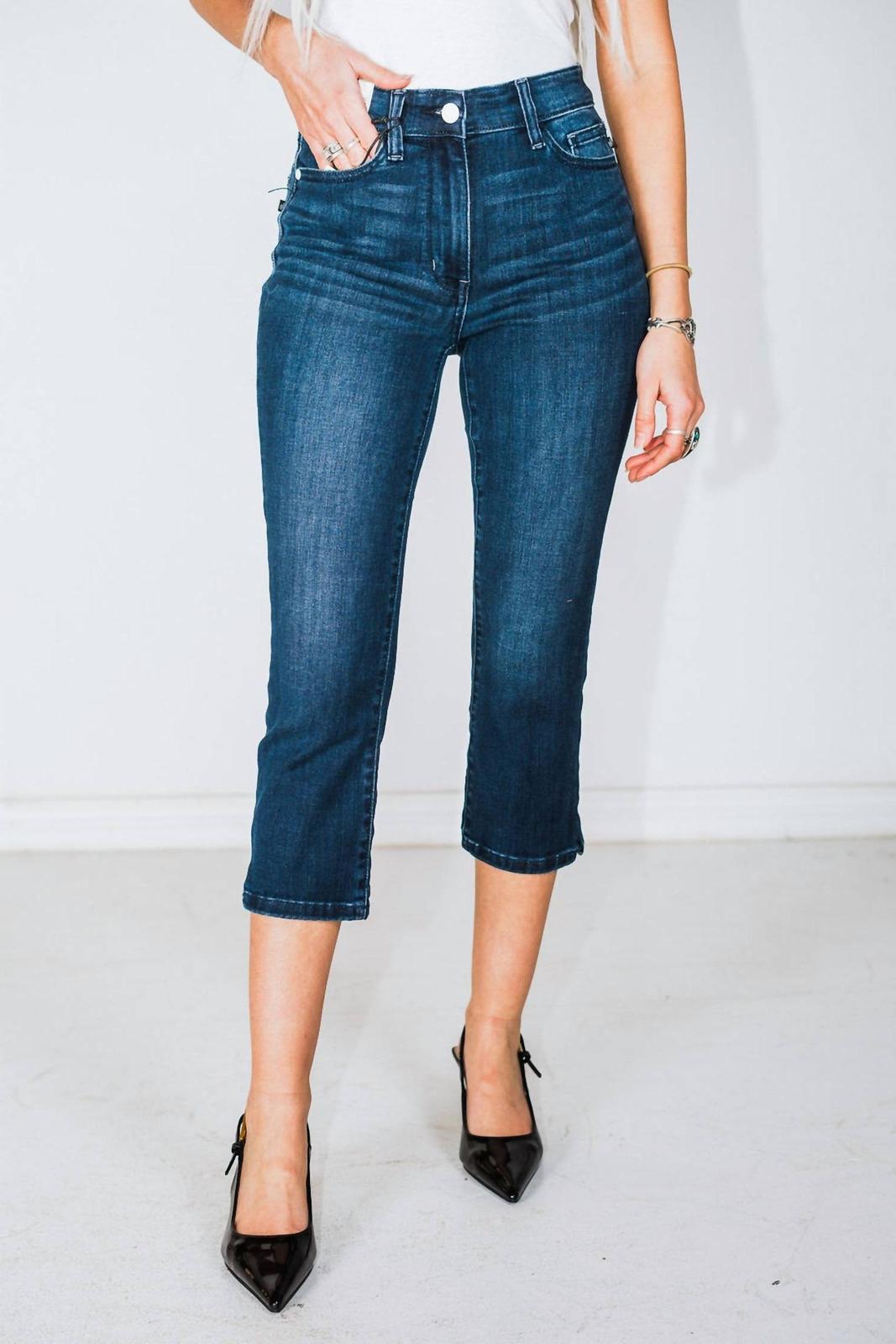 Judy Blue Mid-Rise Capris Pants Super Dark - $48.00