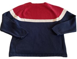 Gap Kids Boys Red Navy Blue Beige Knit Sweater 10 - £11.93 GBP