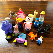 Lot 15 Vintage Retro Toys Figures Subway Hardees Little People Tyco Playskool - £12.23 GBP