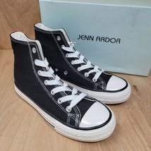 Jenn Ardor JA Sport Women&#39;s Black Canvas High Top Sneakers Size 6 M - £22.22 GBP