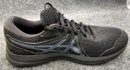 ASICS Shoes Men Size 9 GEL-Contend 7 Black Gray Running Sneakers Comfort - £23.87 GBP
