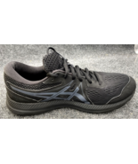 ASICS Shoes Men Size 9 GEL-Contend 7 Black Gray Running Sneakers Comfort - £23.45 GBP