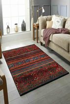 LaModaHome Area Rug Non-Slip - Colourful Anatolia Soft Machine Washable Bedroom  - £24.28 GBP+