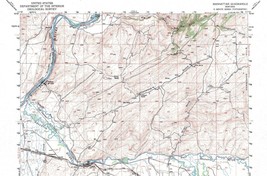 Manhattan Quadrangle Montana 1949 Topo Map USGS 15 Minute Topographic - £17.01 GBP