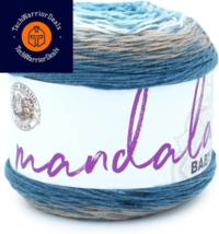 Lion Brand Yarn (1 Skein) Mandala Baby Yarn, Wishing 1 Pack, Well  - £13.59 GBP