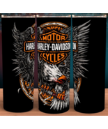 Harley Davidson Motorcycle American Eagle Mechanic Cup Mug Tumbler - £15.60 GBP
