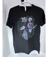 Shakey Graves Merch to Cure What Ails T-Shirt Black Skeleton WM MS Band Tee - £15.95 GBP