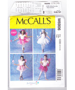 Pattern Costume McCalls 6906 Child Size 2 3 4 5 Fairy Tutu Skirt Wings - £6.24 GBP