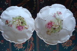 German 2 fruit Bowls decorated with roses,  it may be RS [87b] - £29.04 GBP