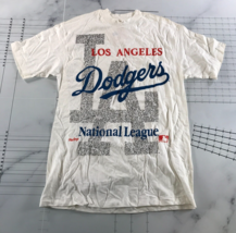 Vintage Los Angeles Dodgers T Shirt Mens Large 42-44 White Graphic Print - £31.00 GBP