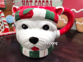 Christmas Red White Westie West Highland Terrier White Dog Coffee Mug De... - £18.37 GBP