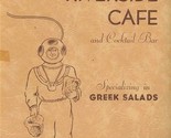 Louis Pappas Riverside Cafe Menu Tarpon Springs Florida 1950s Greek Spon... - £37.15 GBP