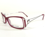 Nina Ricci Eyeglasses Frames NR 2522 C05 Red Silver Cat Eye Full Rim 53-... - $51.28