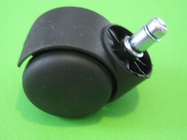 50mm Office Chair Caster Twin Wheels Replacement Universal Push-in Black... - £2.67 GBP