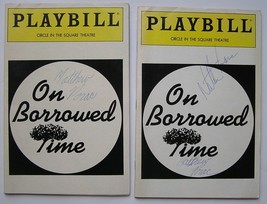 ON BORROWED TIME 2 1991 CIRCLE SQUARE THEATRE PLAYBILLS AUTOGRAPHED NATH... - $29.50