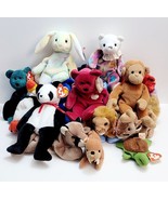 Vintage Ty Beanie Babies Lot of 18 Valentino Princess Diana Tags/No Tags... - $104.61 CAD