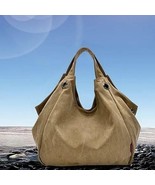 Color: Camel Taupe - Discovery Journey Canvas Shoulder Bag with FREE Min... - $88.42 CAD