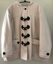 Anthology Pink Fleece Hooded Pea Coat Style Jacket 24 L-XL - $564.31 MXN