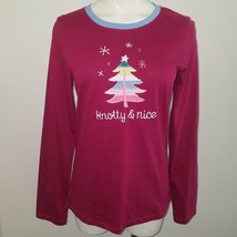 NWT Knotty &amp; Nice Christmas Tree Sleep Shirt Little Blue House SMALL Nau... - £10.72 GBP