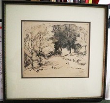 Claude Edmond Delbos (1879-1949) Engraving Tree Landscape - £299.95 GBP