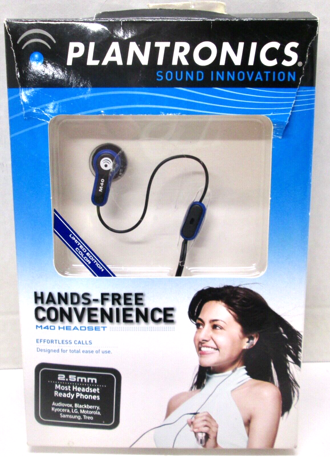Plantronics M40 Headset 2.5mm BLUE (IL/RT6-075-67809-23-NOB) - $7.59