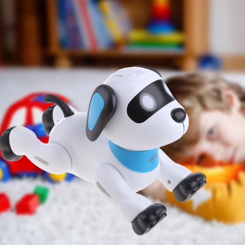 Remote Control Dog RC Robotic Stunt Puppy Dancing Programmable Smart Toy with - £34.02 GBP