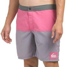NWT QUIKSILVER MSRP $55.99 COLOR BLOCK MEN&#39;S SUMMER SWIM TRUNKS BOARD SH... - $21.24