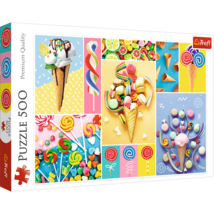 500 Piece Jigsaw Puzzle, Favorite Sweets, Candy and Ice Cream Puzzle, Ad... - $15.99