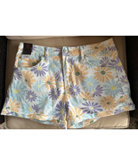 No Boundaries Juniors Women&#39;s Jean Shorts Sz 15 Flowers Some Stretch NEW... - $13.99