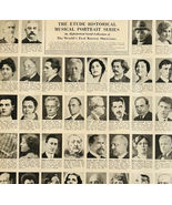 1936 Etude Musical Portrait Series Advertisement Best Opera Classical DWJJ3 - $557.00 MXN