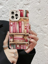 Pink Book Style Painted Shockproof Phone Case for iPhone Galaxy Redmi Models - $4.95