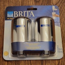 Brita On-Tap Faucet Water Filter Replacements Chrome 2 Count New Sealed ... - £19.46 GBP