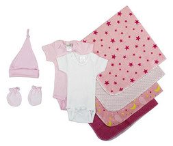 Essential Newborn Baby Girl 8 Piece Set - £16.48 GBP