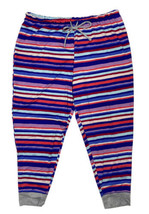 NWOT Cuddl Duds Women Plus Size 1X (36x27) Colorful Striped Sleep Lounge Pants - £6.47 GBP