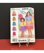 Simplicity 1816 Girls Pullon Skirts Sewing Pattern Sz 7-14 - $102.04 MXN