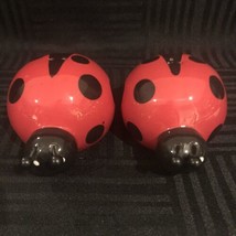 Ladybug Salt and Pepper Shakers red and black - $10.00