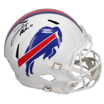 Josh Allen Autographed (Black Ink) Buffalo Bills Full Size Speed Helmet Beckett - £483.61 GBP