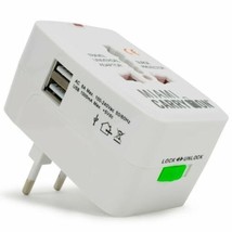 Miami Carry On Universal Travel Adapter 2 USB Ports All In One Unit - $9.89