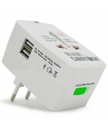 Miami Carry On Universal Travel Adapter 2 USB Ports All In One Unit - $9.89